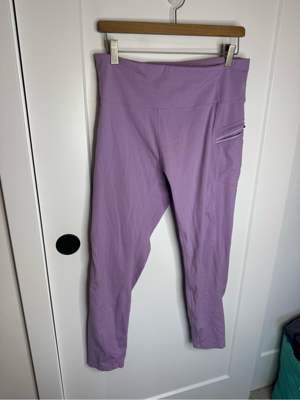 Stio Glide Tech Pocket Leggings Lavender Lilac Purple Size XL
